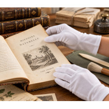 Gants coton pour livres anciens et documents fragiles | APG Reliure